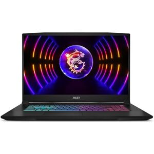 MSI Katana 17 Gaming Laptop (B12UDXK-844UK), Intel Core i7-12650H, 17.3" FHD 144Hz Panel, NVIDIA GeForce RTX 3050, 8GB*2 DDR5, 512GB NVMe SSD, Windows 11 Home Plus - Black