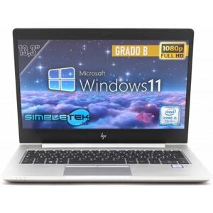 HP EliteBook 830 G5 Core i5 Laptop 7th Gen 13.3" Full HD 16GB RAM DDR4-480GB SSD M.2 Windows 11 - Keyboard Layout Italian HDMI Type-C (Refurbished)