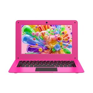 HOARDER 10.1 inch Mini Laptop Computer Netbook PC ideal for Kids Girls Student,supports Windows 10,Intel Celeron N4000 CPU, 8GB RAM 128GB SSD expandable, Wifi and Bluetooth 4.0-Pink Rose