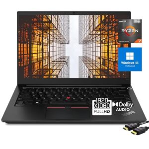 Lenovo Thinkpad E14, 14" FHD Business Laptop, AMD Ryzen 7 5700U(Beat i7-1195G7, 8 Cores, up to 4.3 Ghz), 16GB DDR4 RAM, 512GB PCIe SSD, BT 5, Dolby Audio, Long Battery Life, Windows 11 Pro, Black