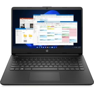 HP 14s-dq0518sa 14" Refurbished Laptop - Intel®Celeron, 128 GB eMMC, Black (Very Good Condition), Black