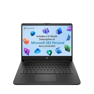 HP 14in 4GB 128GB Laptop - Black Black