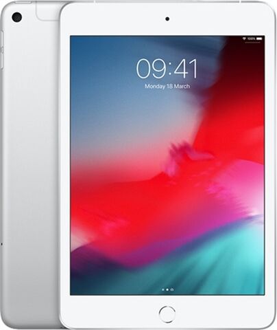 Refurbished: Apple iPad Mini 5th Gen (A2124) 7.9” 256GB - Silver, Unlocked A