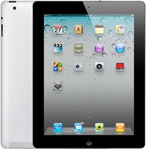 Refurbished: Apple iPad 2nd Gen (A1396) 9.7” 64GB - Black, Vodafone C