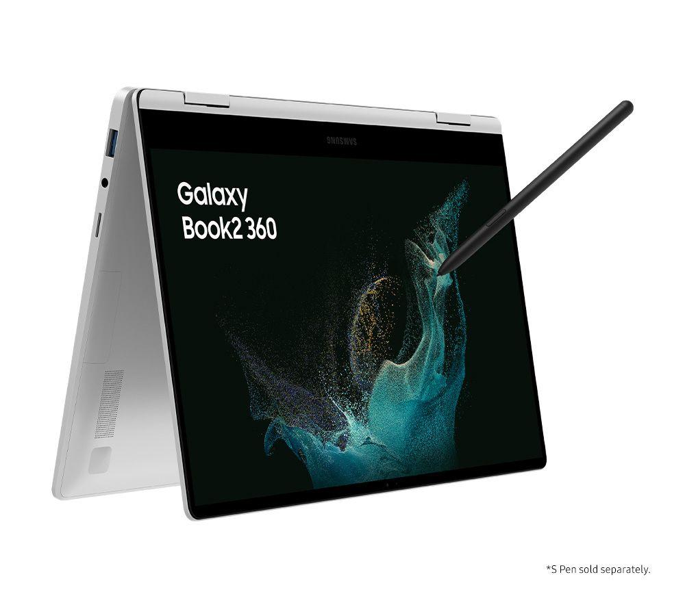SAMSUNG Galaxy Book2 360 13.3" 2 in 1 Laptop - Intel®Core i5, 256 GB SSD, Silver, Silver/Grey
