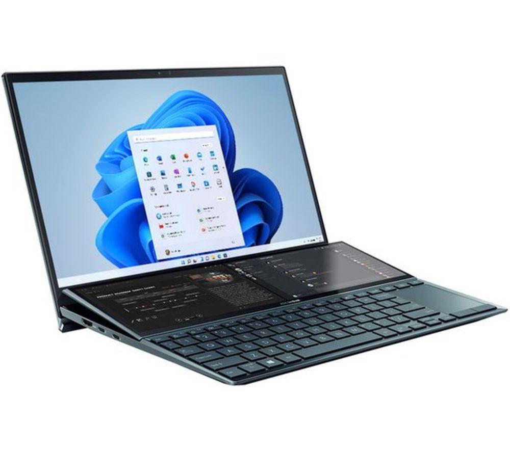 ASUS Zenbook Duo 14 UX482EA 14" Refurbished Laptop - Intel®Core i7, 512 GB SSD, Blue (Excellent Condition), Blue