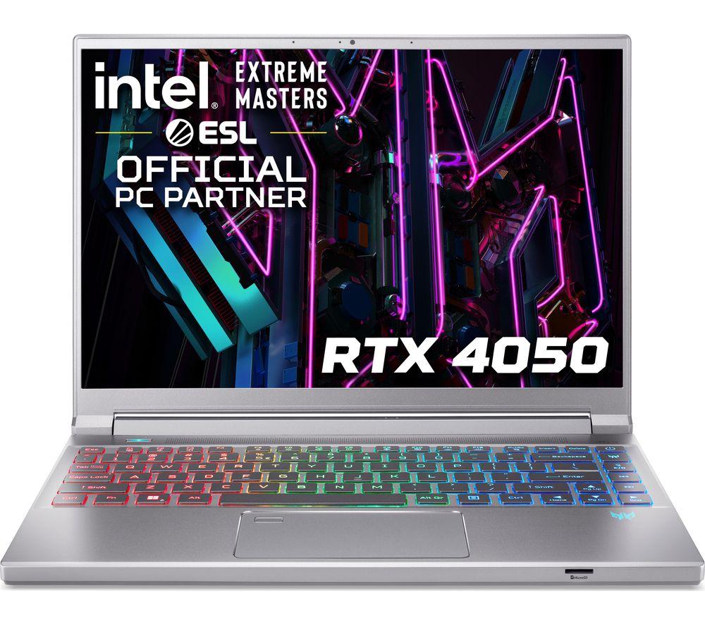 ACER Predator Triton 14" Gaming Laptop - Intel®Core i7, RTX 4050, 1 TB SSD, Silver/Grey