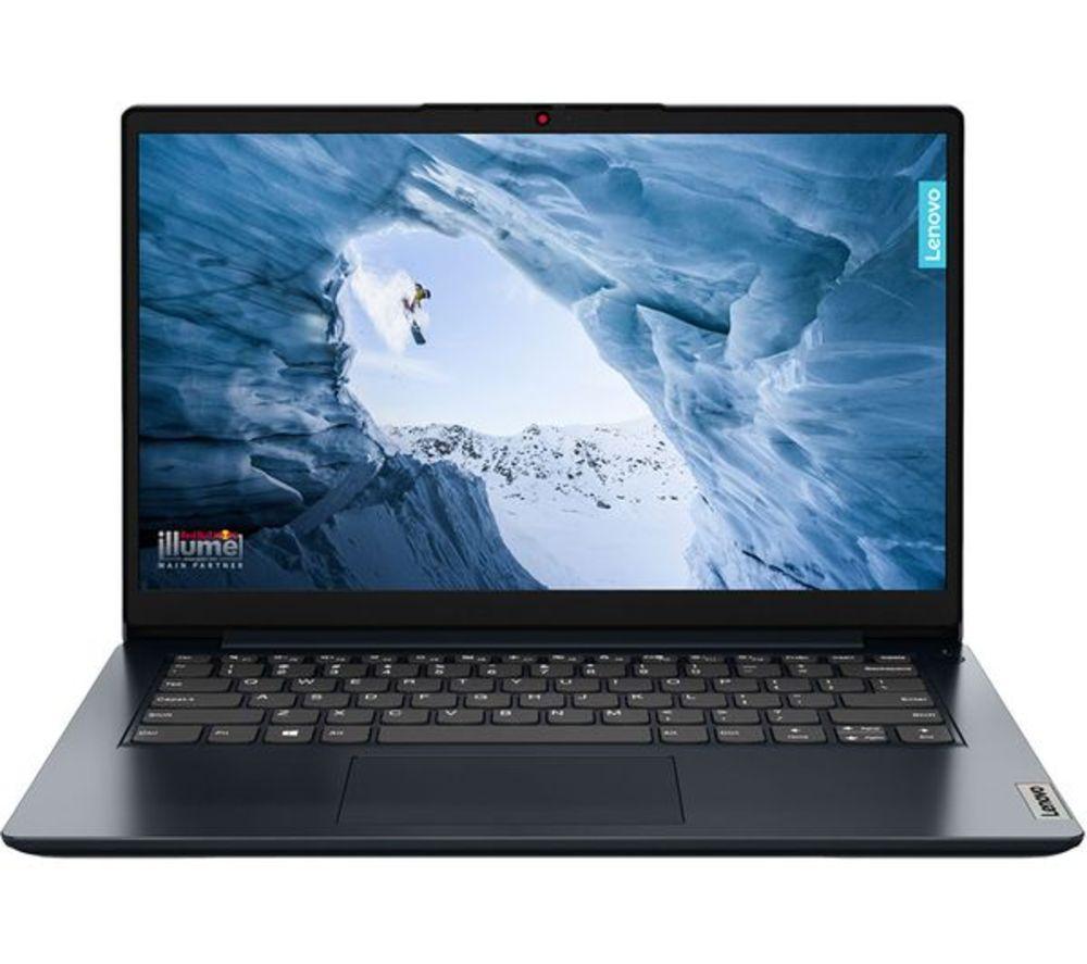 LENOVO IdeaPad 1 14" Refurbished Laptop - Intel®Celeron, 128 GB SSD, Blue (Very Good Condition), Blue