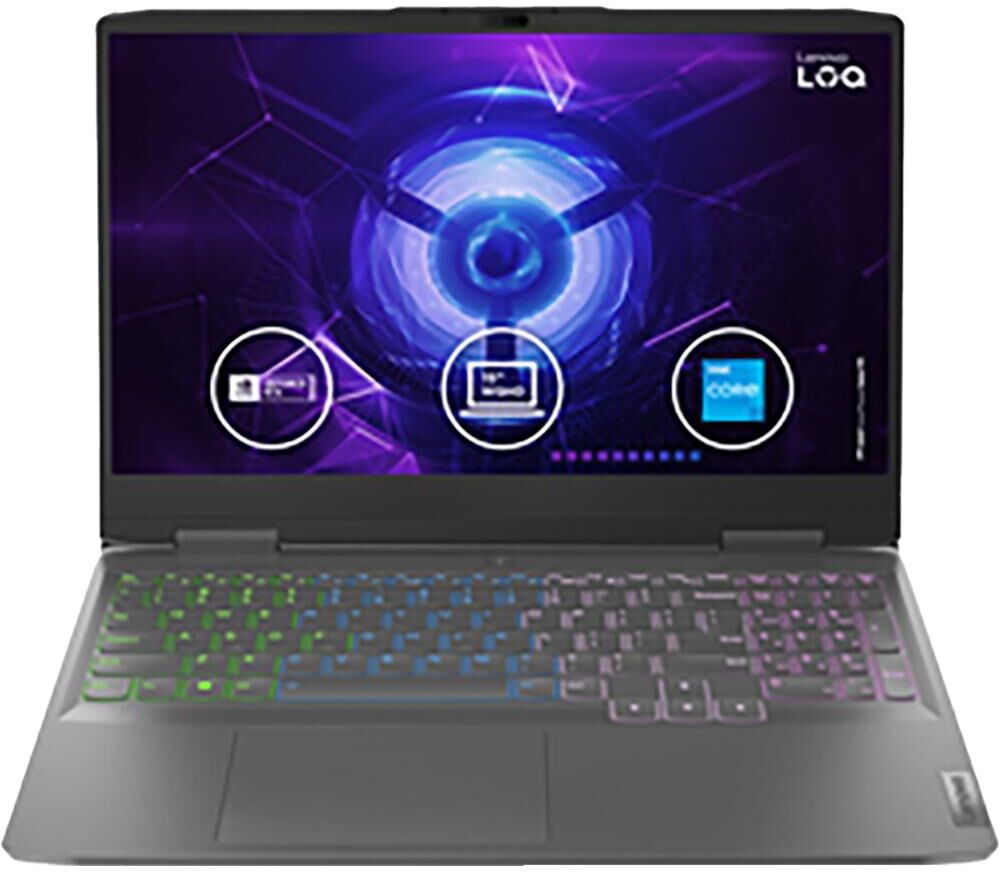 Lenovo LOQ 82XV00XDUK 15.6" Gaming Laptop - Intel® Core™ i5, RTX 4050, 512 GB SSD, Silver/Grey