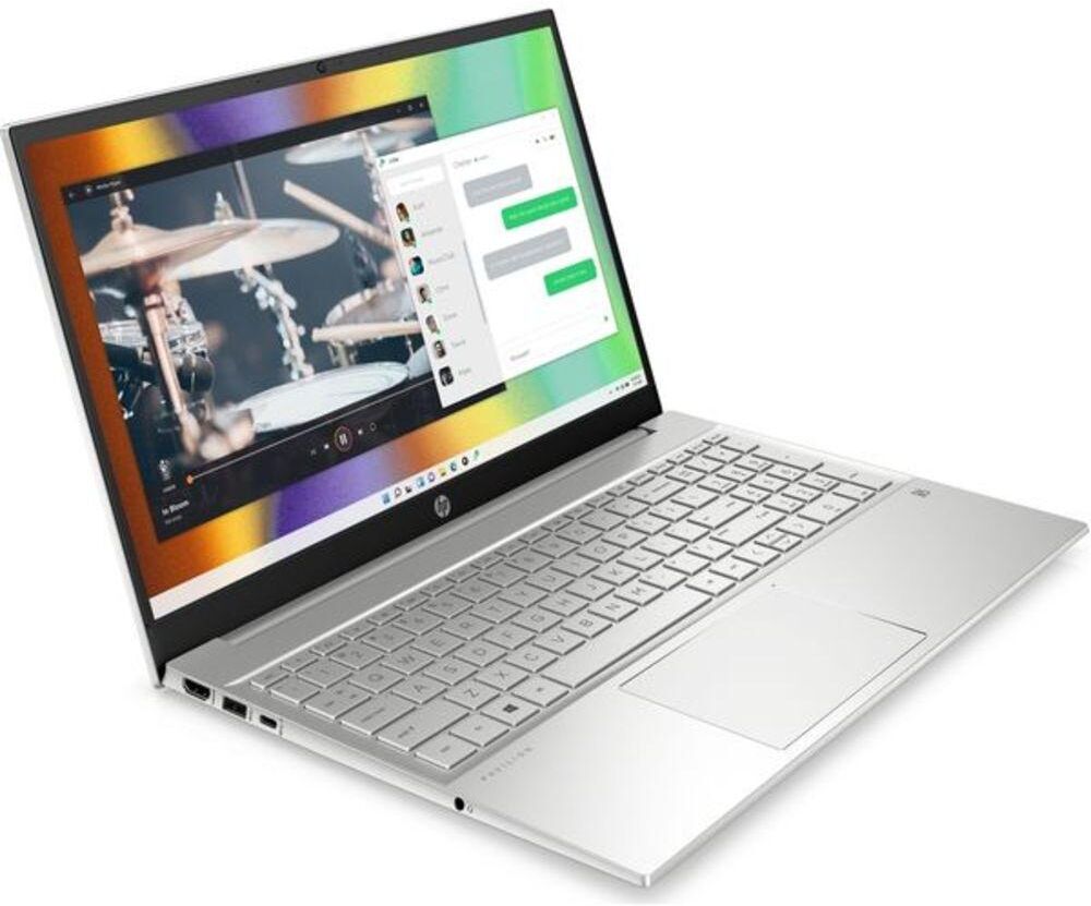 HP Pavilion 15-eh1508sa 15.6" Refurbished Laptop - AMD Ryzen™ 7, 512 GB SSD, Natural Silver (Very Good Condition), Silver/Grey