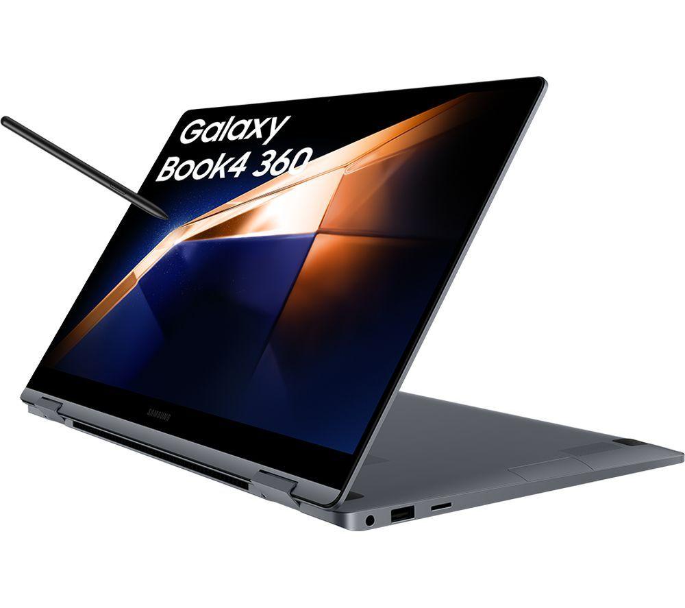 SAMSUNG Galaxy Book4 360 15.6" 2 in 1 Laptop - Intel®Core 7, 512 GB SSD, Grey, Silver/Grey