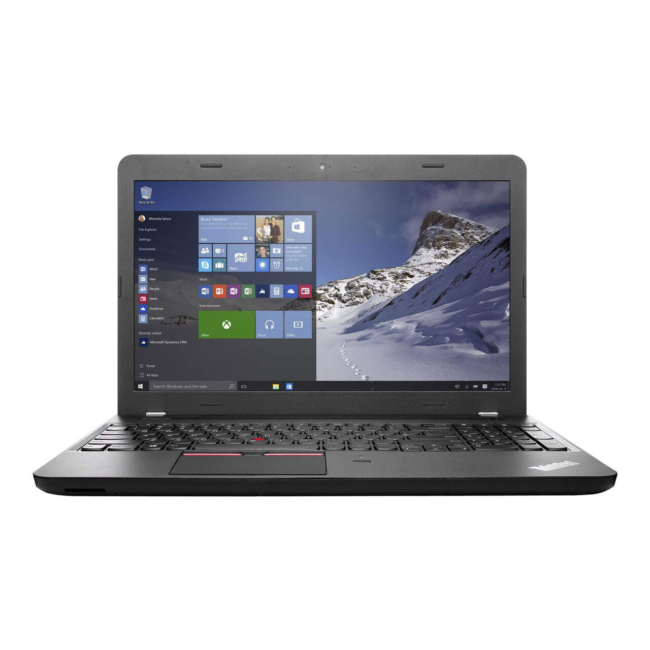 Scratch-N-Dent Lenovo ThinkPad E560 Laptop Computer: 15.6" Display, Intel Core i5 (6th Gen), Windows 10 Pro, Webcam, Fingerprint Reader