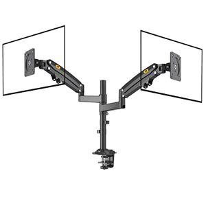 Ergosolid Tischhalterung with Gasfeder for Dual 22-32 Zoll LCD LED Monitore with VESA max. 100 x 100 mm, up to 12 kg