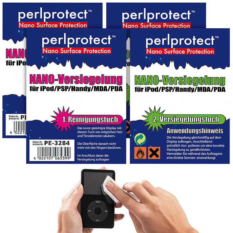 perlprotect Nano Surface Protection 2er-Set NANO Versiegelungen für alle Kunststoffoberflächen