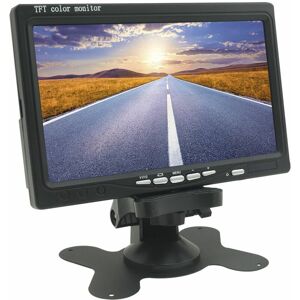 Planet Shop - 7-Zoll-TFT-LCD-Farbmonitor mit Fernbedienung für Auto Camper Home