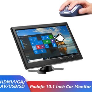 Automobile Units 10,1-Zoll-Lcd-Hd-Monitor Mit Farbbildschirm, 2-Kanal-Videoeingang, Sicherheitsdisplay Mit Lautsprecher/bnc/avi/vga