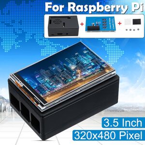 Hudneg Hiidh 3,5-Zoll-Tft-Touchscreen-Lcd-Display Resistiver Touch-Control-Monitor Schwarzes Gehäuse Für Raspberry Pi