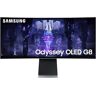 G (A bis G) SAMSUNG Curved-Gaming-OLED-Monitor "Odyssey OLED G8SB S34BG850SU" Monitore 0.03ms GTG silberfarben (silber) Monitore
