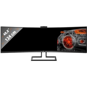 Philips Gaming Monitor 499p9h 48.8´´ Dqhd Led Sort One Size / EU Plug