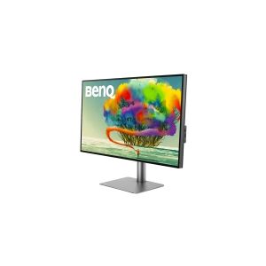 BenQ DesignVue PD3220U - LED-skærm - 32 (31.5 til at se) - 3840 x 2160 4K @ 60 Hz - IPS - 350 cd/m² - 1300:1 - HDR10 - 5 ms - 2xThunderbolt 3, 2xHD
