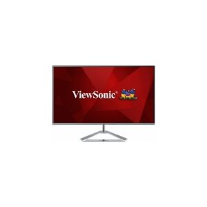 Viewsonic VX Series VX2476-SMH, 60,5 cm (23.8), 1920 x 1080 pixel, Fuld HD, LED, 4 ms, Sort, Sølv