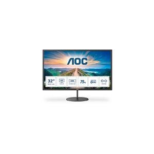 AOC V4 Q32V4, 80 cm (31.5), 2560 x 1440 pixel, 2K Ultra HD, LED, 4 ms, Sort