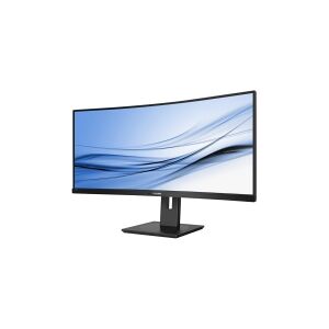 Philips 345B1C - LED-skærm - kurvet - 34 (34 til at se) - 3440 x 1440 WQHD @ 100 Hz - VA - 300 cd/m² - 3000:1 - 5 ms - 2xHDMI, DisplayPort - højtalere - sort struktur