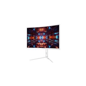 LC Power LC-M27-QHD-240-C-K - LCD-skærm - kurvet - 27 - 2560 x 1440 QHD @ 240 Hz - VA - 1000 cd/m² - 2500:1 - DisplayHDR 1000 - 1 ms - 2xHDMI, DisplayPort, USB-C - hvid