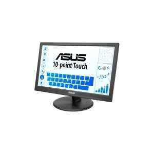 ASUS VT168HR - LED-skærm - 15.6 - touchscreen - 1366 x 768 WXGA @ 60 Hz - TN - 220 cd/m² - 400:1 - 5 ms - HDMI, VGA