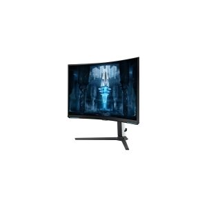 Samsung Odyssey Neo G8 S32BG850NU - QLED-monitor - kurvet - 32 - 3840 x 2160 4K @ 240 Hz - VA - 1000 cd/m² - 1000000:1 - HDR10+, HDR10+ Gaming - 1 ms - 2xHDMI, DisplayPort - sort, hvid