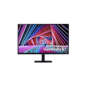 Samsung ViewFinity S7 S27A700NWP - S70A series - LED-skærm - 27 - 3840 x 2160 4K @ 60 Hz - IPS - 300 cd/m² - 1000:1 - HDR10 - 5 ms - HDMI, DisplayPort - sort