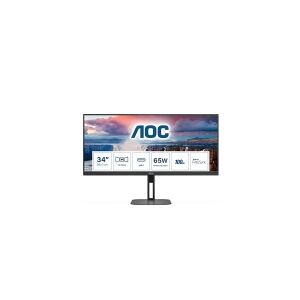 AOC V5 U34V5C/BK, 86,4 cm (34), 3440 x 1440 pixel, UltraWide Quad HD, LCD, 4 ms, Sort
