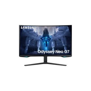 Samsung Odyssey Neo G7 S32BG750NP - G75NB Series - QLED-monitor - gaming - kurvet - 32 - 3840 x 2160 4K @ 165 Hz - VA - 350 cd/m² - 1000000:1 - HDR2000 - 1 ms - 2xHDMI, DisplayPort - sort