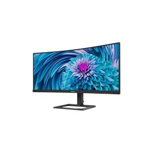 Philips E-line 346E2CUAE - LED-skærm - kurvet - 34 - 3440 x 1440 UWQHD @ 100 Hz - VA - 300 cd/m² - 3000:1 - 1 ms - HDMI, DisplayPort, USB-C - højtalere - Sort