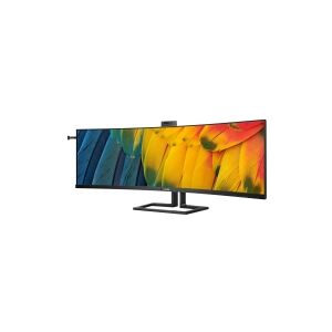 Philips 45B1U6900CH - 6000 Series - LED-skærm - kurvet - 45 (44.5 til at se) - 5120 x 1440 Dual Quad HD @ 75 Hz - VA - 450 cd/m² - 3000:1 - DisplayHDR 400 - 4 ms - 2xHDMI, DisplayPort, 2xUSB-C - højtalere - sort