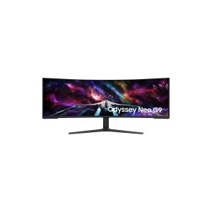 Samsung Odyssey Neo G9 S57CG952NU - G95NC Series - QLED-monitor - gaming - kurvet - 57 - 7680 x 2160 Dual UHD @ 240 Hz - VA - 1000 cd/m² - 1000000:1 - DisplayHDR 1000 - 1 ms - 3xHDMI, DisplayPort - sort, hvid