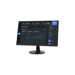 Lenovo D24-40 - LED-skærm - 24 (23.8 til at se) - 1920 x 1080 Full HD (1080p) - VA - 250 cd/m² - 3000:1 - 4 ms - HDMI, VGA - ravnsort