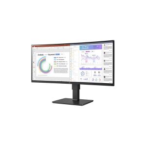 LG Electronics LG UltraWide 34BQ77QB-B - LED-skærm - kurvet - 34 - 3440 x 1440 UWQHD @ 60 Hz - IPS - 300 cd/m² - 1000:1 - HDR10 - 5 ms - 2xHDMI, DisplayPort, USB-C - højtalere