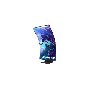 Samsung Odyssey Ark S55CG970NU - G97NC Series - QLED-monitor - Smart - gaming - kurvet - 55 - 3840 x 2160 4K @ 165 Hz - VA - 600 cd/m² - 1000000:1 - Quantum HDR 32x - 1 ms - 3xHDMI, DisplayPort - højtalere - sort