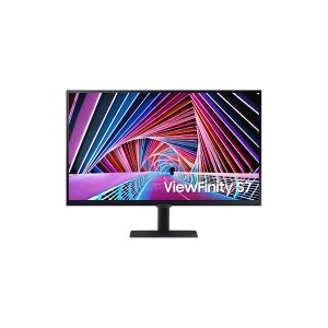 Samsung ViewFinity S7 S27A706NWP - S70A series - LED-skærm - 27 - 3840 x 2160 4K @ 60 Hz - IPS - 300 cd/m² - 1000:1 - HDR10 - 5 ms - HDMI, DisplayPort - sort