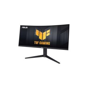 ASUS TUF Gaming VG34VQEL1A - LED-skærm - gaming - kurvet - 34 - 3440 x 1440 UWQHD @ 100 Hz - VA - 300 cd/m² - 3000:1 - HDR10 - 1 ms - 2xHDMI, DisplayPort - højtalere - sort