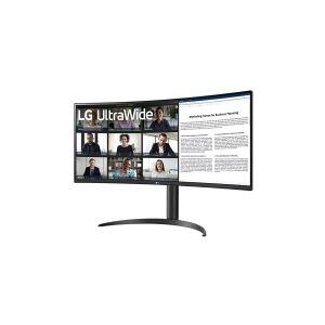 LG Electronics LG UltraWide 34WR55QC-B - LED-skærm - kurvet - 34 - 3440 x 1440 UWQHD @ 100 Hz - VA - 300 cd/m² - 3000:1 - HDR10 - 5 ms - 2xHDMI, DisplayPort, USB-C