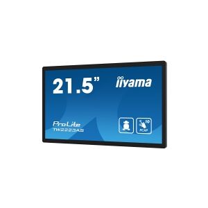 iiyama ProLite TW2223AS-B1 - LED-skærm - 22 (21.5 til at se) - stationær - touchscreen - 1920 x 1080 Full HD (1080p) - VA - 400 cd/m² - 3000:1 - 18 ms - HDMI - højtalere - sort, mat