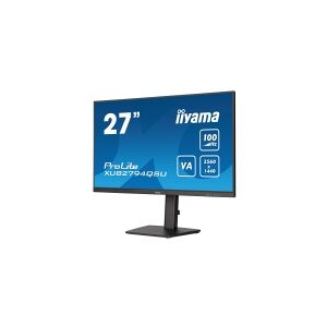 iiyama ProLite XUB2794QSU-B6 - LED-skærm - 27 - 2560 x 1440 WQHD @ 100 Hz - VA - 250 cd/m² - 4000:1 - 1 ms - HDMI, DisplayPort - højtalere - mat sort