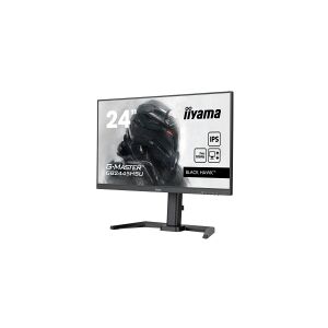 iiyama G-MASTER Black Hawk GB2445HSU-B1 - LED-skærm - 24 - 1920 x 1080 Full HD (1080p) @ 100 Hz - IPS - 250 cd/m² - 1300:1 - 1 ms - HDMI, DisplayPort - højtalere - mat sort