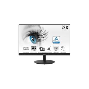 MSI PRO MP242DE - LCD-skærm - 24 (23.8 til at se) - 1920 x 1080 Full HD (1080p) @ 75 Hz - IPS - 250 cd/m² - 1000:1 - 5 ms - HDMI, VGA - højtalere - sort