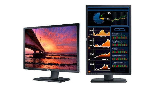 Dell 24" U2412mb LED skærm med IPS panel (brugt)