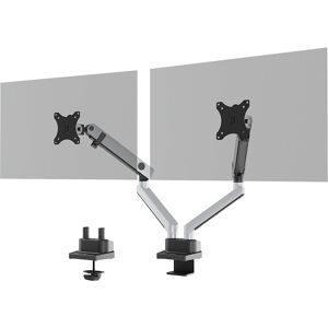 DURABLE Soporte para monitor SELECT PLUS, para 2 monitores, plateado