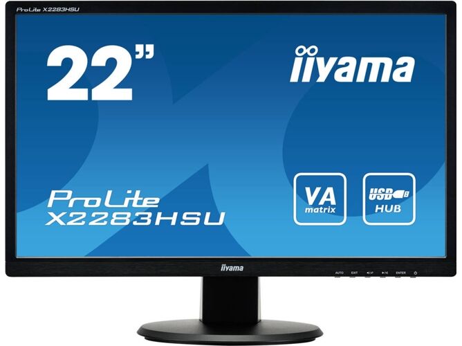 IIYAMA Monitor IIYAMA X2283HSU-B1DP (21.5'' - Full HD - LED)