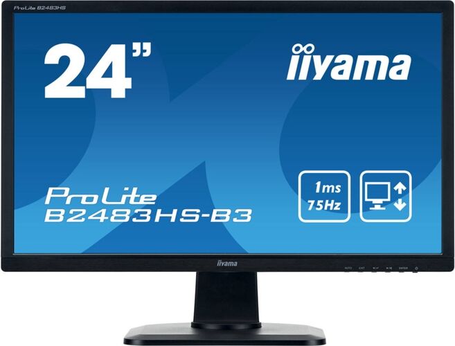 IIYAMA Monitor iiyama B2483HS-B3 (24'' - Full HD - LED)